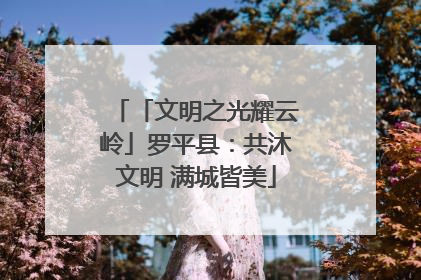 「文明之光耀云岭」罗平县：共沐文明 满城皆美