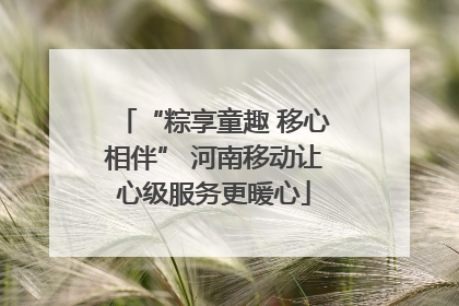 “粽享童趣 移心相伴” 河南移动让心级服务更暖心