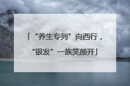 “养生专列”向西行，“银发”一族笑颜开