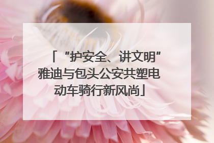 “护安全、讲文明”雅迪与包头公安共塑电动车骑行新风尚