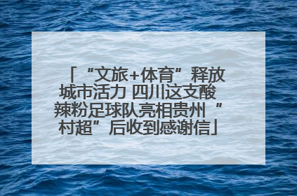 “文旅+体育”释放城市活力 四川这支酸辣粉足球队亮相贵州“村超”后收到感谢信
