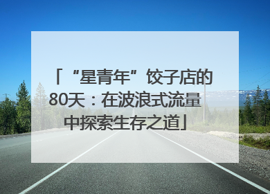 “星青年”饺子店的80天：在波浪式流量中探索生存之道