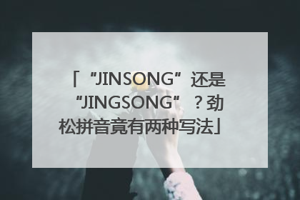 “JINSONG”还是“JINGSONG”？劲松拼音竟有两种写法