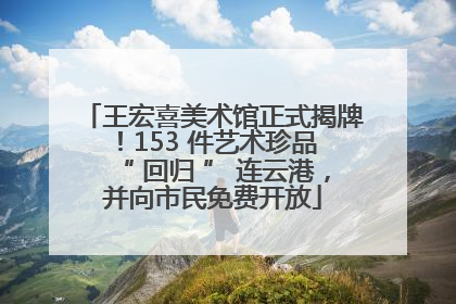 王宏喜美术馆正式揭牌！153 件艺术珍品 “ 回归 ” 连云港，并向市民免费开放