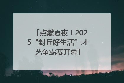点燃夏夜！2025“封丘好生活”才艺争霸赛开幕