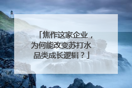 焦作这家企业，为何能改变苏打水品类成长逻辑？