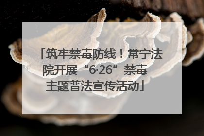 筑牢禁毒防线！常宁法院开展“6·26”禁毒主题普法宣传活动