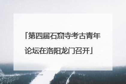 第四届石窟寺考古青年论坛在洛阳龙门召开