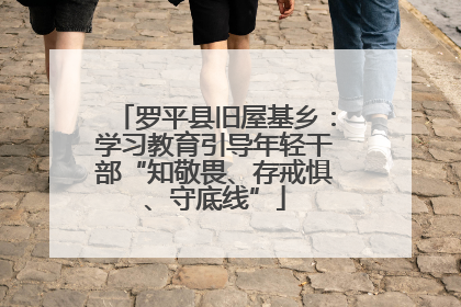 罗平县旧屋基乡：学习教育引导年轻干部“知敬畏、存戒惧、守底线”
