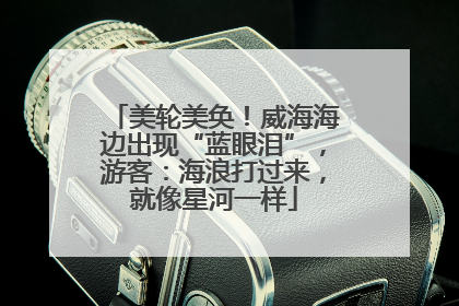 美轮美奂！威海海边出现“蓝眼泪”，游客：海浪打过来，就像星河一样