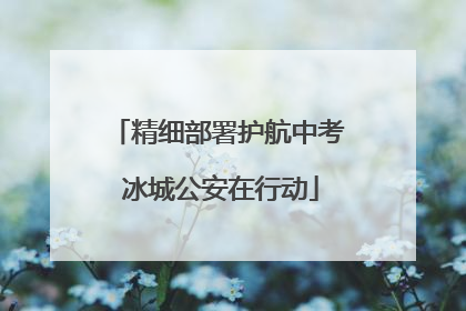 精细部署护航中考 冰城公安在行动