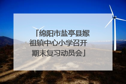 绵阳市盐亭县嫘祖镇中心小学召开期末复习动员会