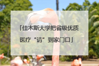 佳木斯大学把省级优质医疗“请”到家门口