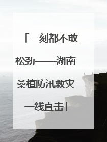 一刻都不敢松劲——湖南桑植防汛救灾一线直击