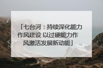 七台河：持续深化能力作风建设 以过硬能力作风激活发展新动能