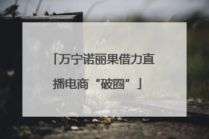 万宁诺丽果借力直播电商“破圈”