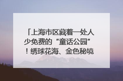 上海市区藏着一处人少免费的“童话公园”！绣球花海、金色秘境……地铁直达→