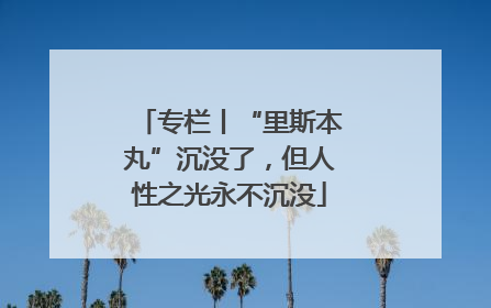 专栏丨“里斯本丸”沉没了，但人性之光永不沉没