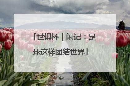 世俱杯｜闲记：足球这样团结世界