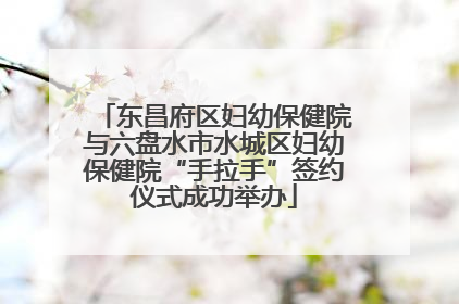 东昌府区妇幼保健院与六盘水市水城区妇幼保健院“手拉手”签约仪式成功举办