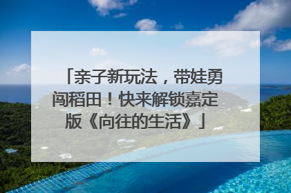 亲子新玩法，带娃勇闯稻田！快来解锁嘉定版《向往的生活》