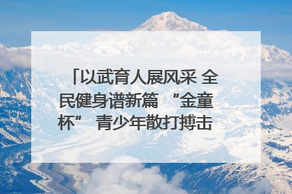 以武育人展风采 全民健身谱新篇 “金童杯” 青少年散打搏击邀请赛圆满落幕