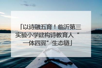 以诗融五育！临沂第三实验小学建构诗教育人“一体四翼”生态链