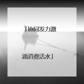 协同发力激涌消费活水