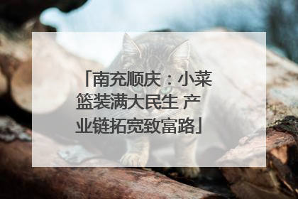 南充顺庆：小菜篮装满大民生 产业链拓宽致富路