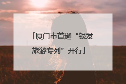 厦门市首趟“银发旅游专列”开行