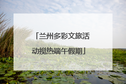 兰州多彩文旅活动搅热端午假期