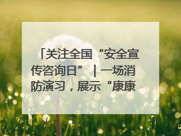 关注全国“安全宣传咨询日”｜一场消防演习，展示“康康”应急实力