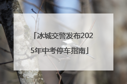 冰城交警发布2025年中考停车指南