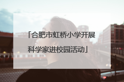合肥市虹桥小学开展科学家进校园活动