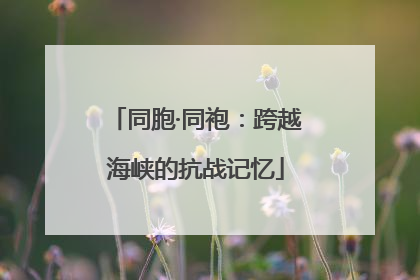 同胞·同袍：跨越海峡的抗战记忆