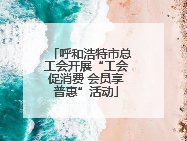 呼和浩特市总工会开展“工会促消费 会员享普惠”活动