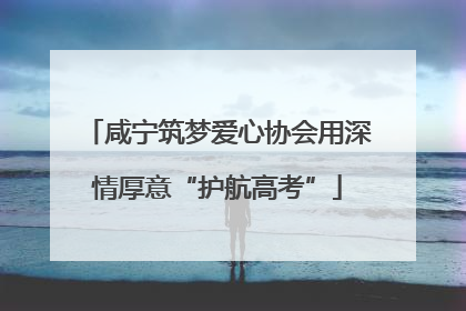 咸宁筑梦爱心协会用深情厚意“护航高考”