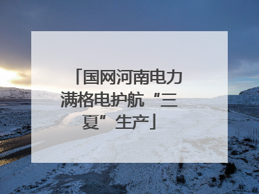 国网河南电力满格电护航“三夏”生产