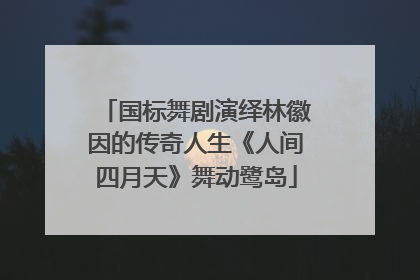 国标舞剧演绎林徽因的传奇人生《人间四月天》舞动鹭岛