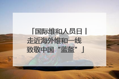 国际维和人员日丨走近海外维和一线 致敬中国“蓝盔”