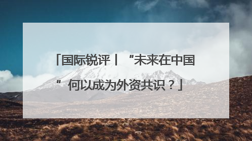 国际锐评丨“未来在中国”何以成为外资共识？