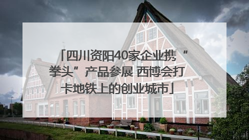 四川资阳40家企业携“拳头”产品参展 西博会打卡地铁上的创业城市