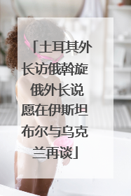 土耳其外长访俄斡旋 俄外长说愿在伊斯坦布尔与乌克兰再谈