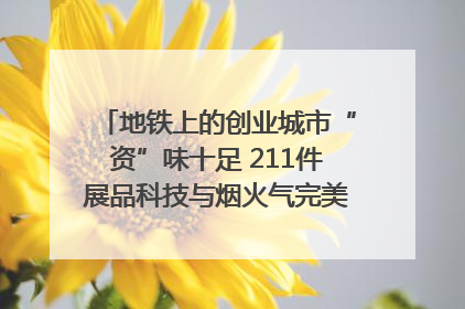地铁上的创业城市“资”味十足 211件展品科技与烟火气完美融合｜西博视界