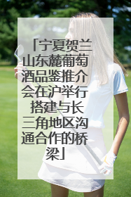 宁夏贺兰山东麓葡萄酒品鉴推介会在沪举行 搭建与长三角地区沟通合作的桥梁