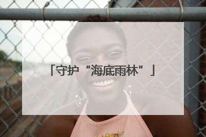 守护“海底雨林”