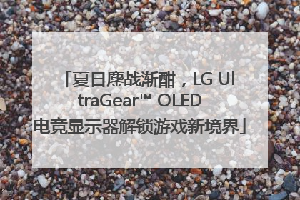 夏日鏖战渐酣，LG UltraGear™ OLED电竞显示器解锁游戏新境界
