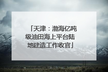 天津：渤海亿吨级油田海上平台陆地建造工作收官