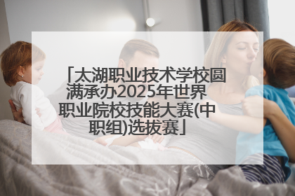 太湖职业技术学校圆满承办2025年世界职业院校技能大赛(中职组)选拔赛