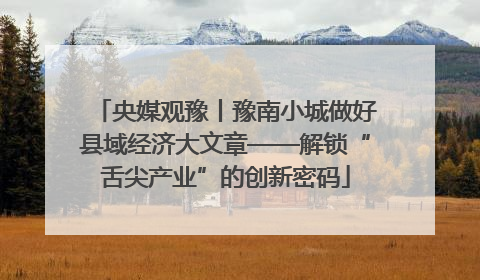 央媒观豫丨豫南小城做好县域经济大文章——解锁“舌尖产业”的创新密码